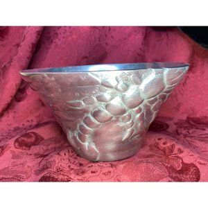 IHI Lobster Serving Bowl Aluminum Seafood Nautical Decor 8" x 4.25""